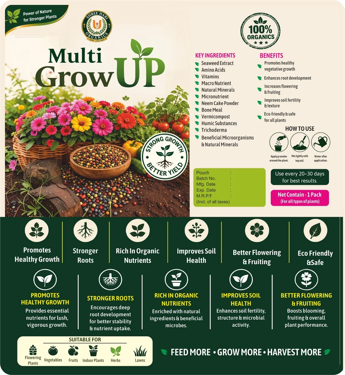 Fertiliser for Gardening- Plant
