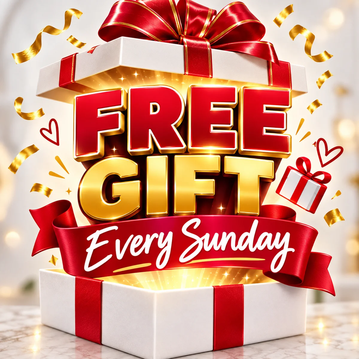 🎁 Free Gift Every Sunday – Free Entry
