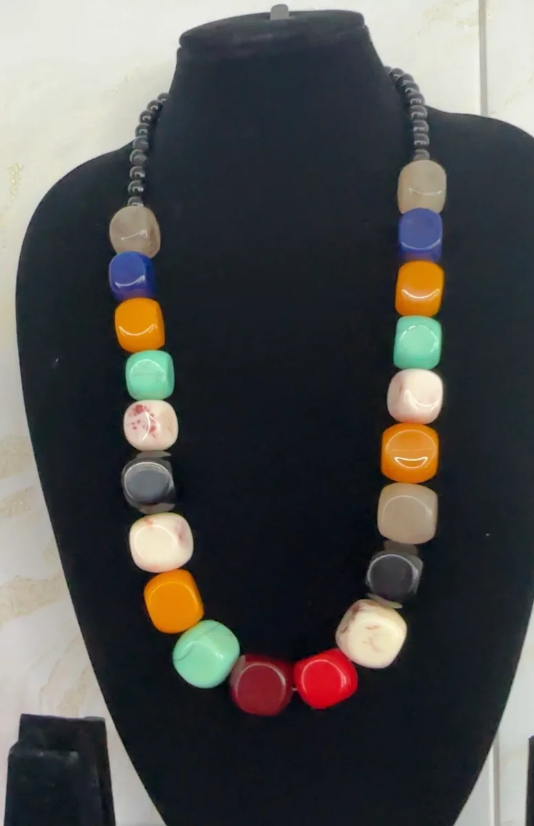Multicolor Statement Bead Necklace