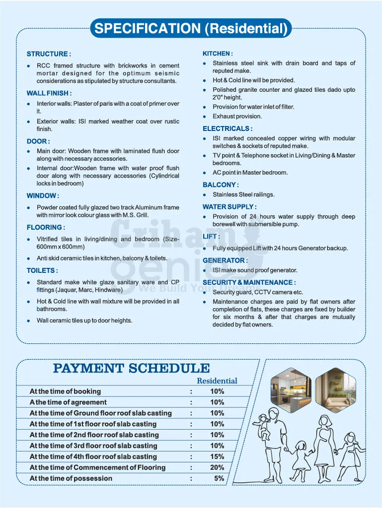 General Specification & Payment Plan