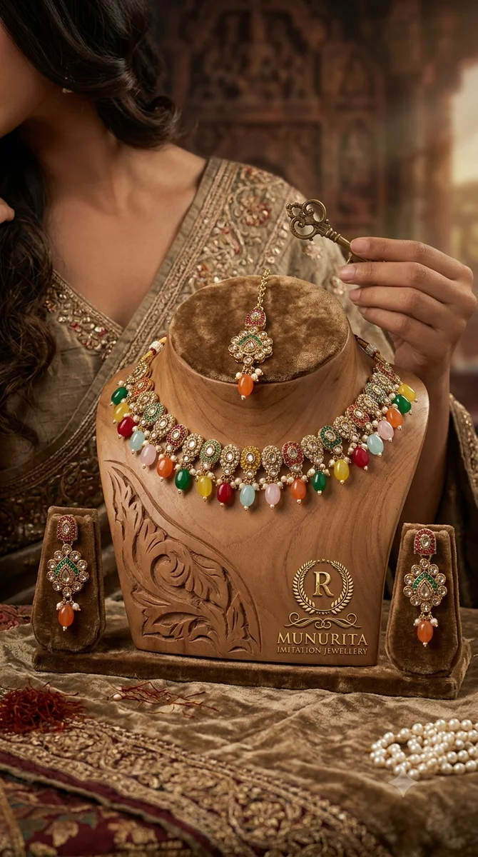 Premium Quality Malti Colour Necklace Set 2