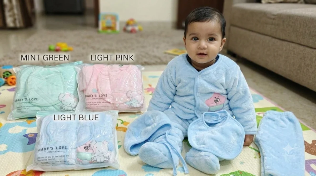 Cozy 5-Piece Baby Warm Outfit"
