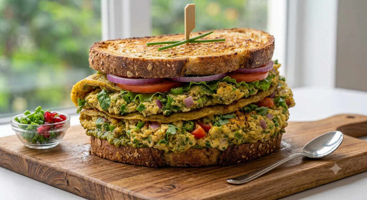 Bread Omelette - 3 Eggs
