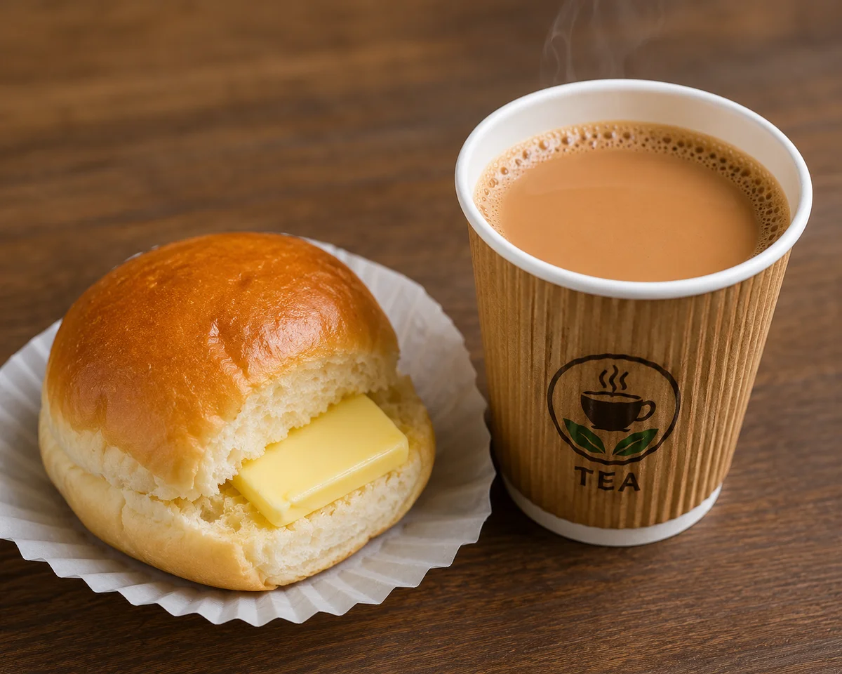 Tea with Bun Maska