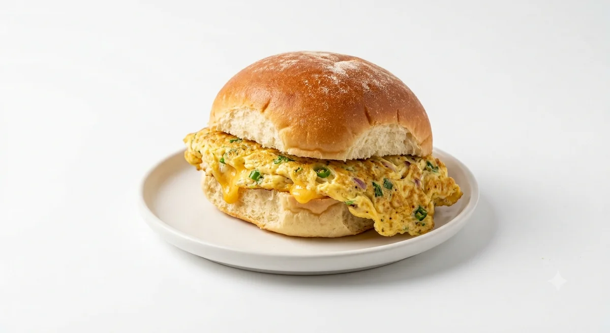 Bun Omelette - 2 Eggs