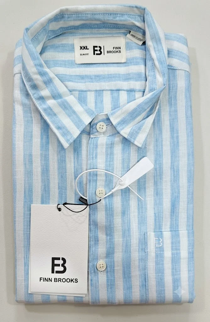 FinnBrooks Mens Linen Full Sleve Shirts. Slim Fit. Pure Linen.