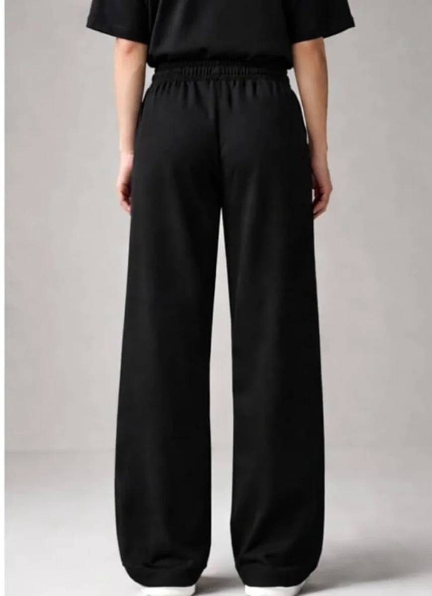 Women relaxed fit joggers | Women’s Ultra-Soft Wide-Leg Streetwear Joggers with Drawstring Waist