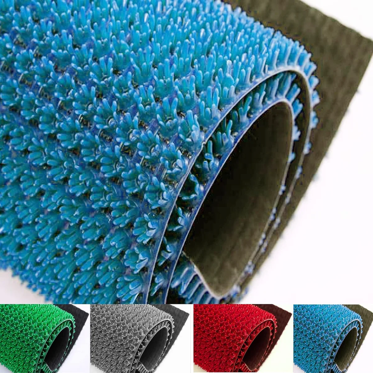 Turf Mat 48 X 48 Inch_4 X 4 Feet_PVC Stick Turf Mat_Foot Mat_Door Mat for Home Entrance_Floor Mat_Kitchen_Office_Balcony_Bath room_Bed room Mat_GREEN Color TM57 5