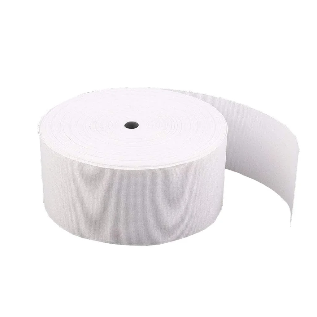 Curtain Tape Strictly for Repairing Old Curtains Wide 4 Inches Non Woven Fabric Plain Curtain Tape Cut as per Requirements (White, 4 Inch)