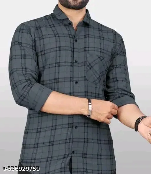 Stylish Glamorous Men's Checkered Shirt