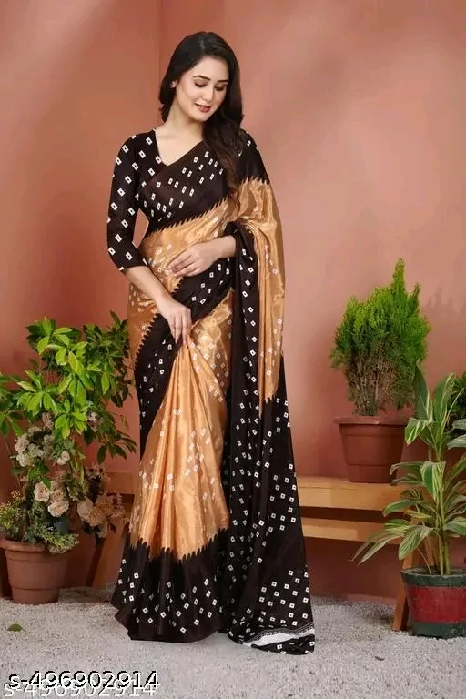 Best chiffon silk bandhani sarees