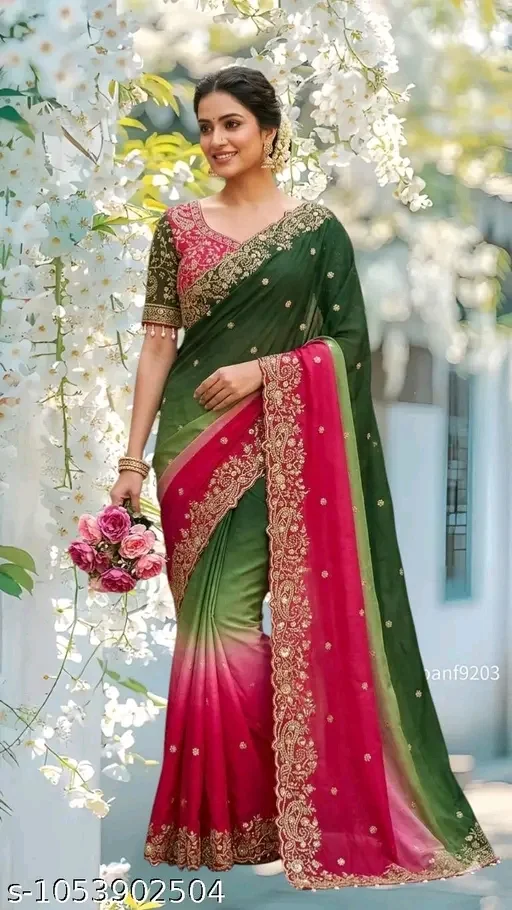 Attractive Sequence Work Saree,