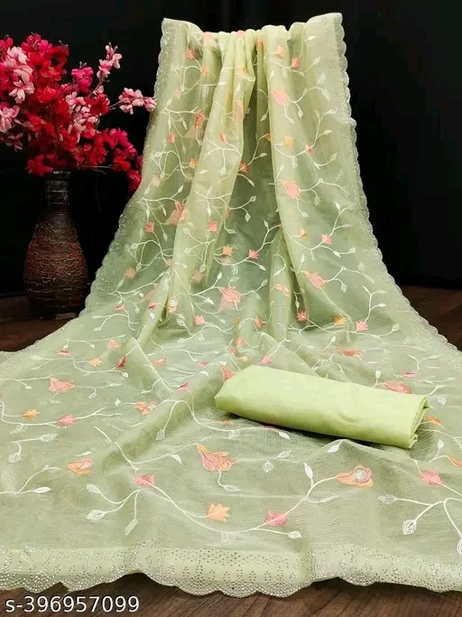 Self Design Bollywood orgenja Saree
