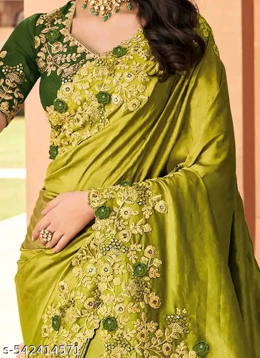 Alisha Alluring Sarees  Saree Fabric: Vichitra Silk