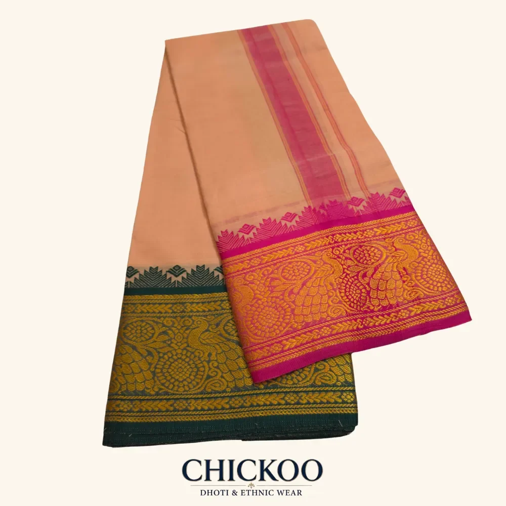 Light Kavi dhoti 8 Inch 2