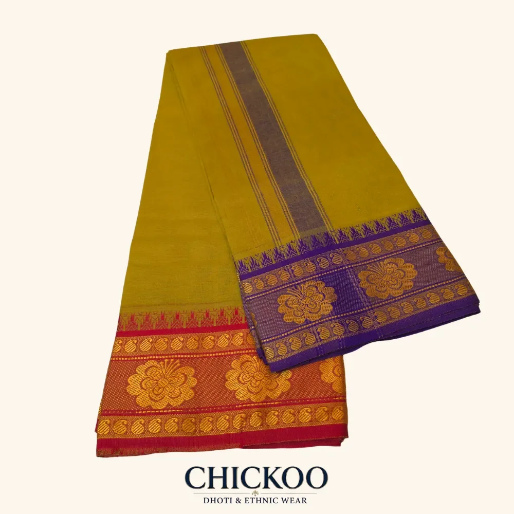 Olive Colour Dhoti 6 Inch 1