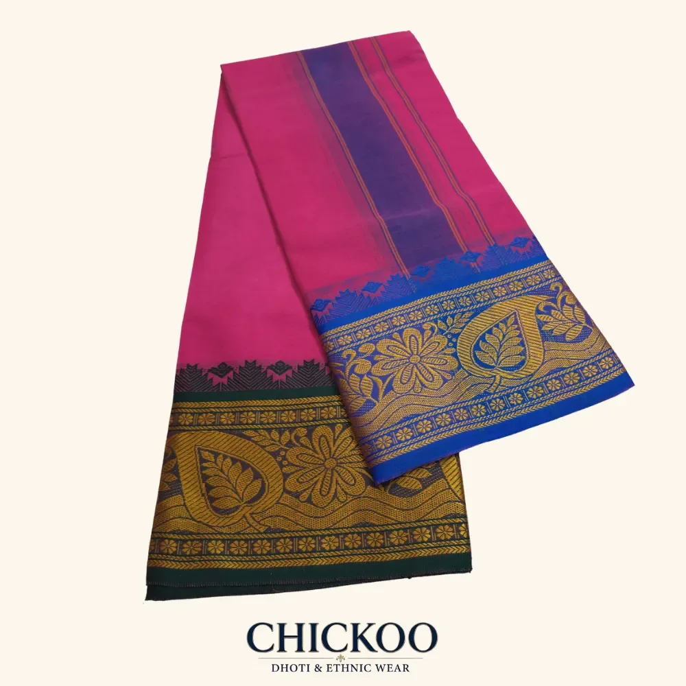 Rose colour dhoti 8 inch 1