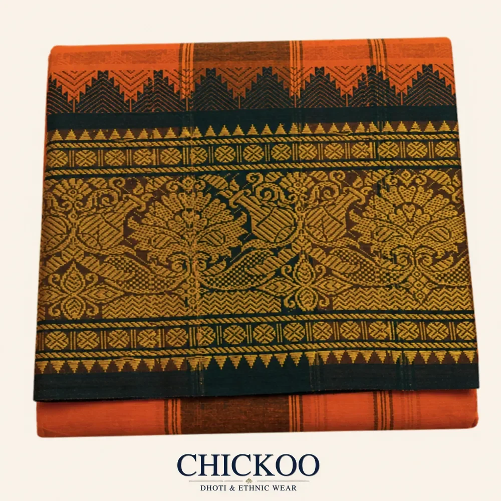 Orange dhoti 8 Inch