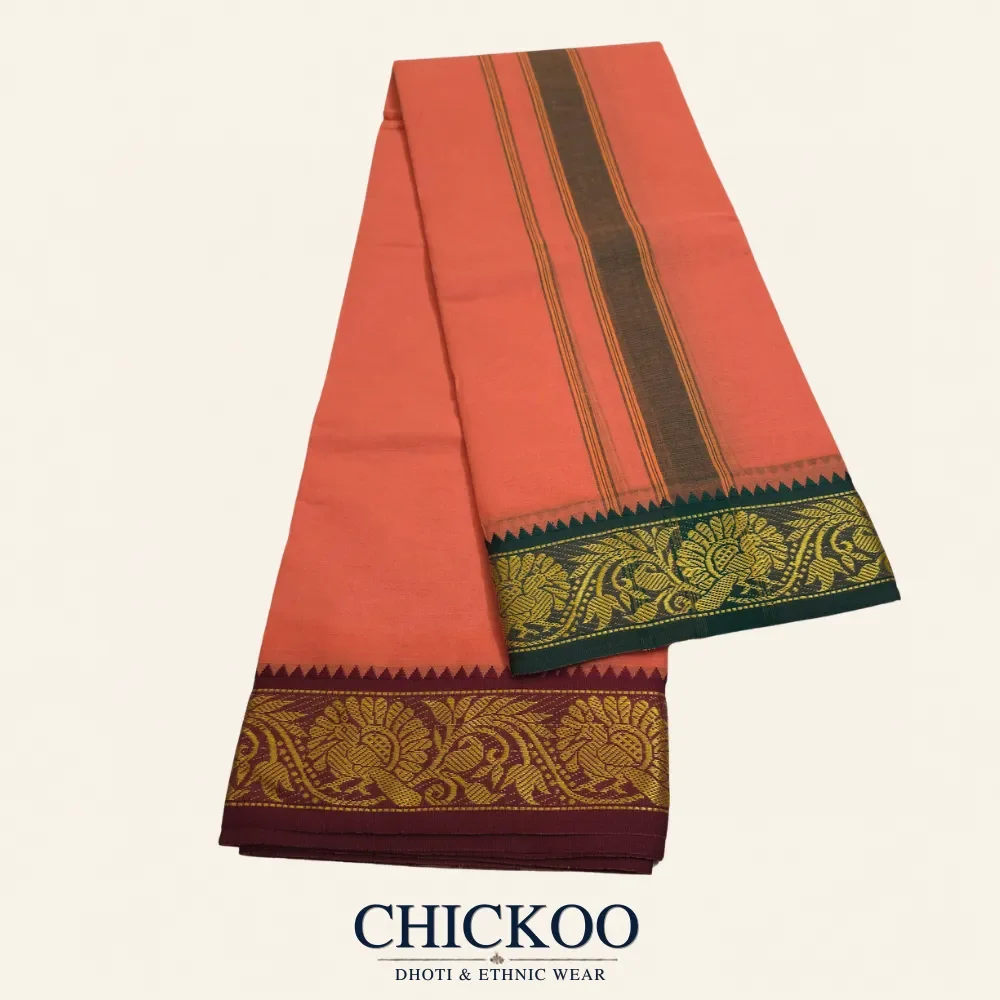 Peach dhoti 3 Inch 1