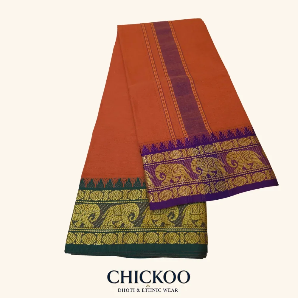 Kavi Colour Dhoti 6 Inch 1