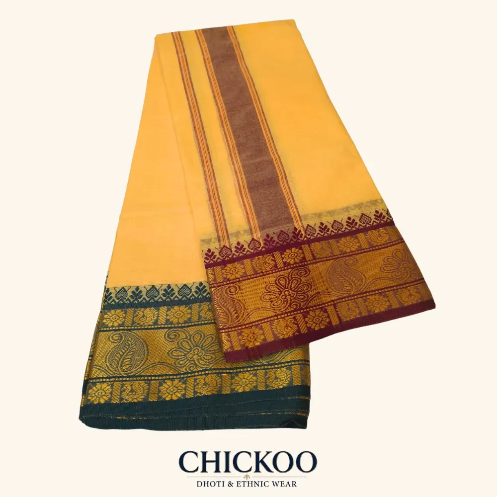 Sandal Colour Dhoti 6 Inch 1