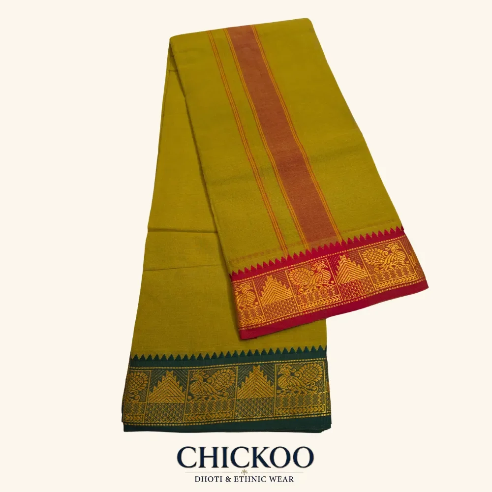 Golden Brown dhoti 3 Inch 1