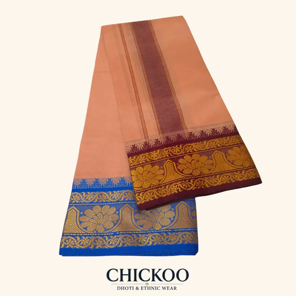 Light Kavi Colour Dhoti 6 Inch 1