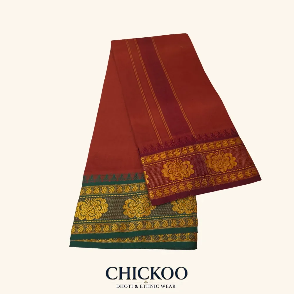 Kavi Colour Dhoti 6 Inch 2