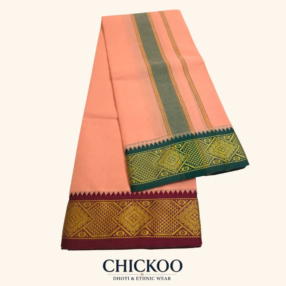 Light Kavi dhoti 3 Inch 1