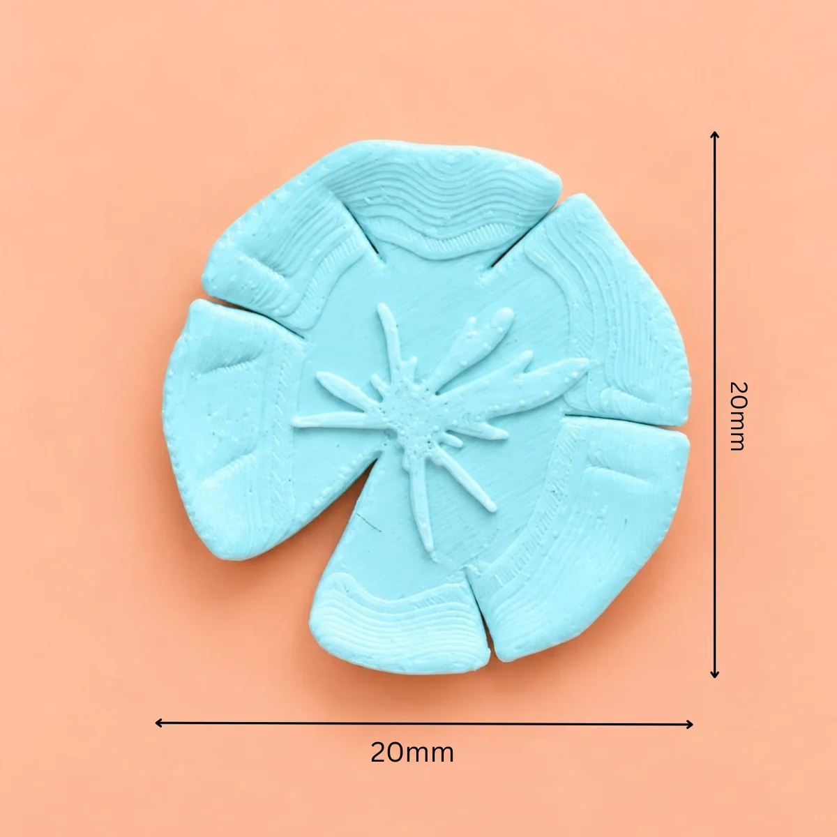 3D white Leaf – Split Edge 20mm,30mm,40mm 4
