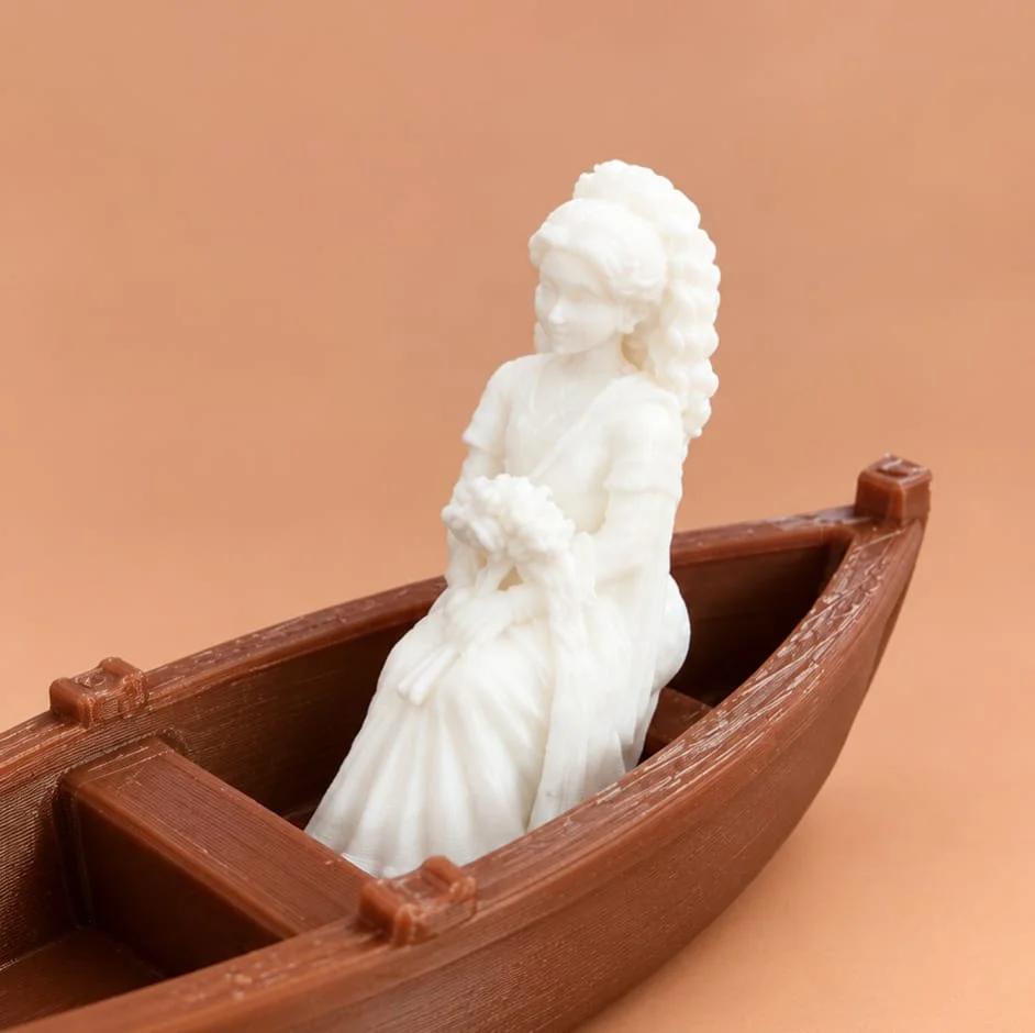Boat with Couple 100mm 3