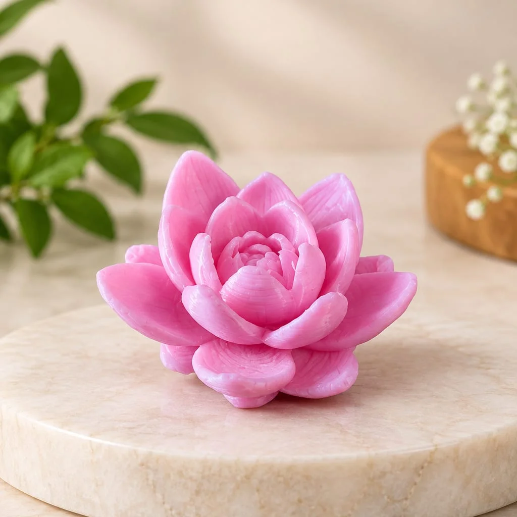 3D Pink Lotus Miniature