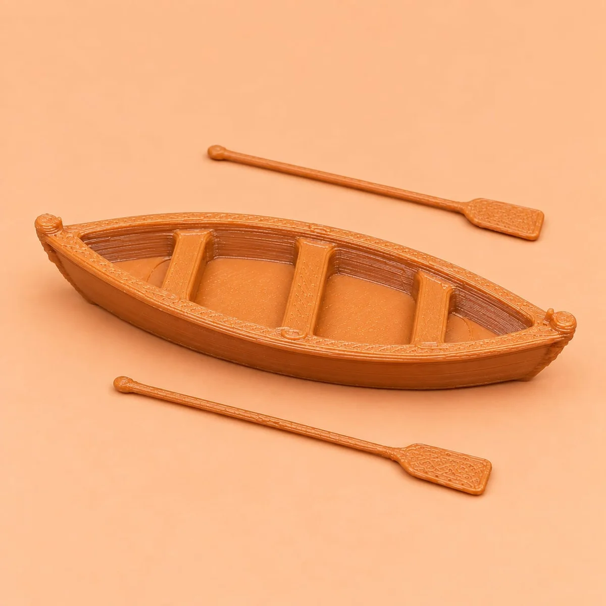 Simple Boat 80mm-Brown 2
