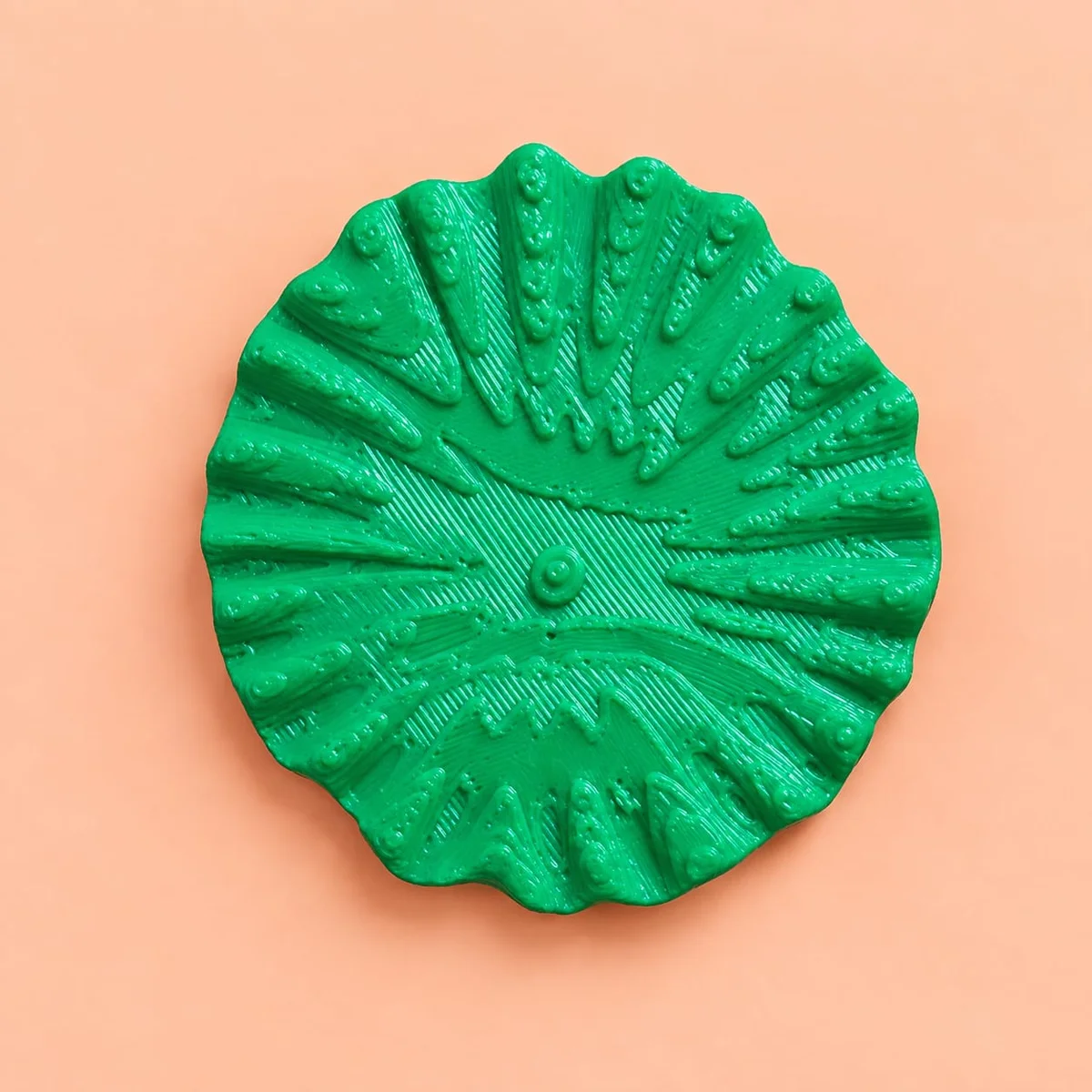 3D Green Leaf – Round 20mm,30mm,40mm