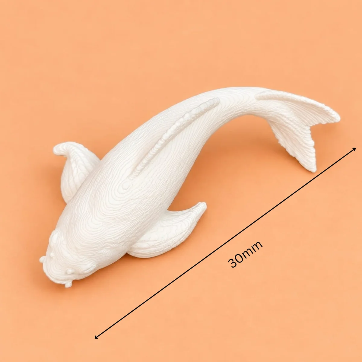 Koi Fish 30mm-White 4