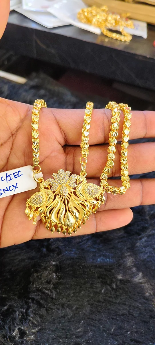 Premium Gold plated dollar chain