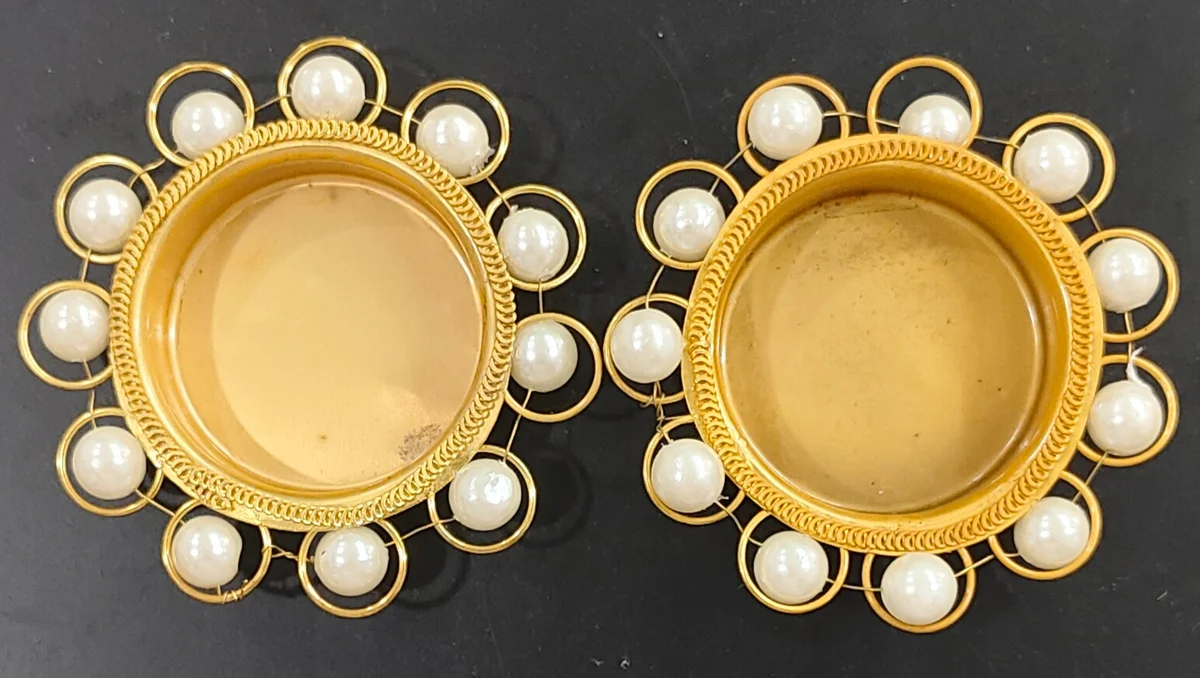 Pearl Candle Holder 2.5inch one pair