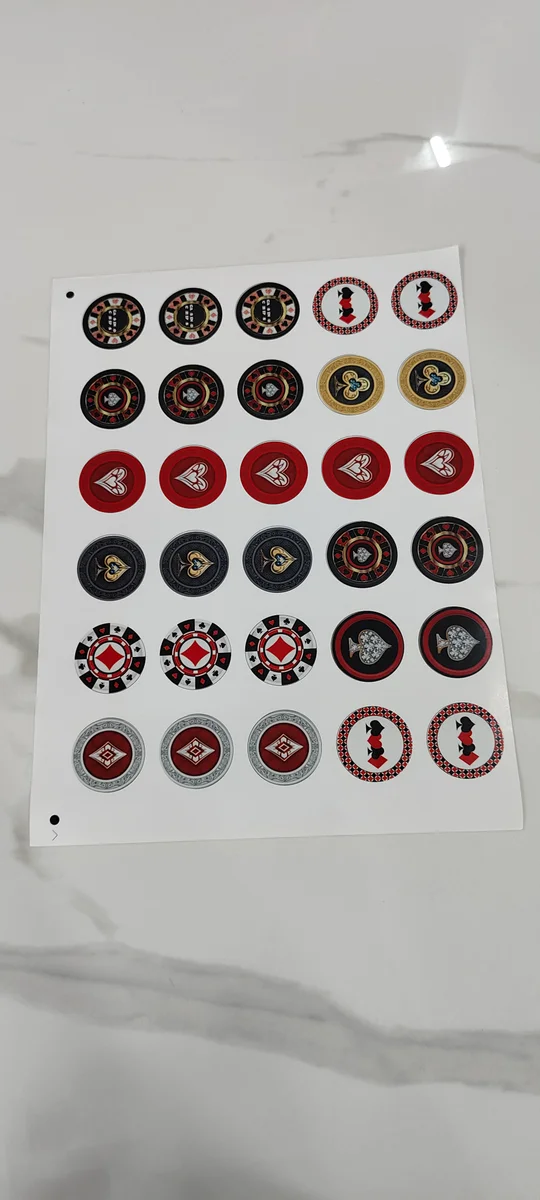 Poker sticker