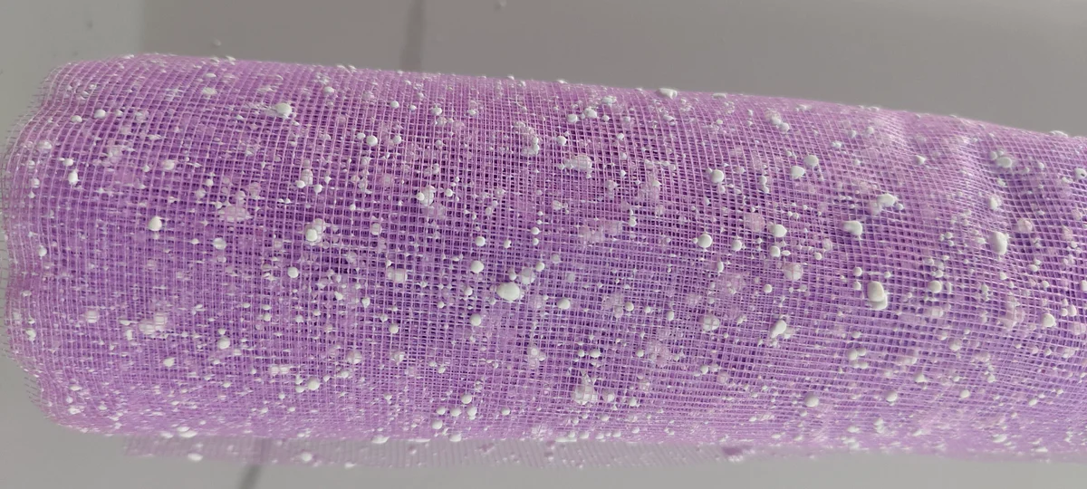 Purple Net snow fabric Roll