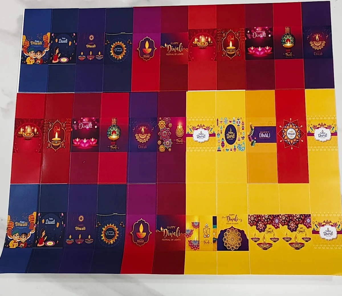 Happy Diwali cavity size sticker