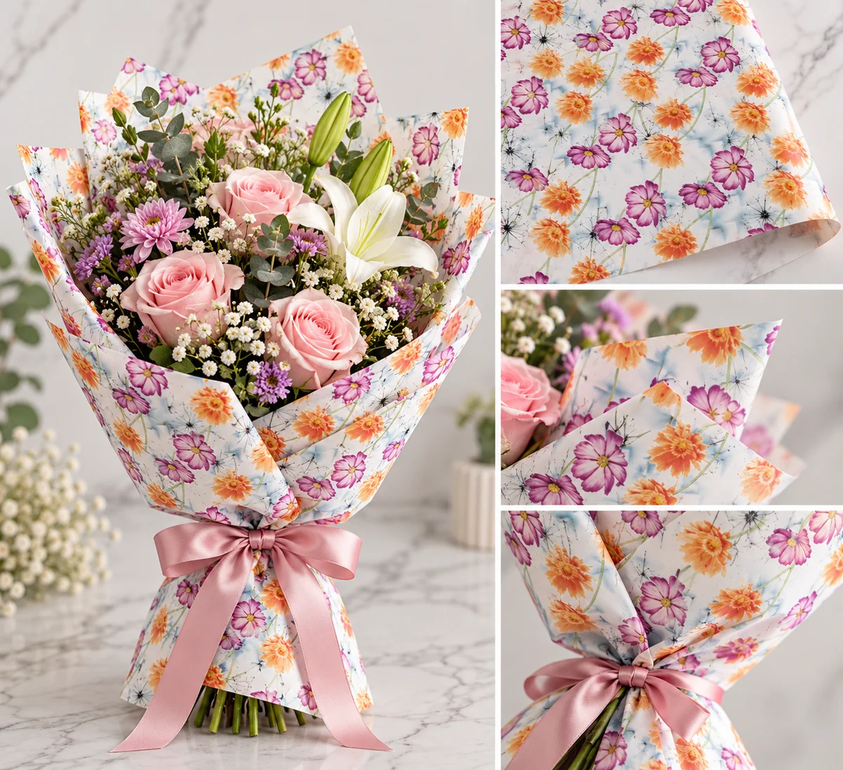 Floral bouquet cover