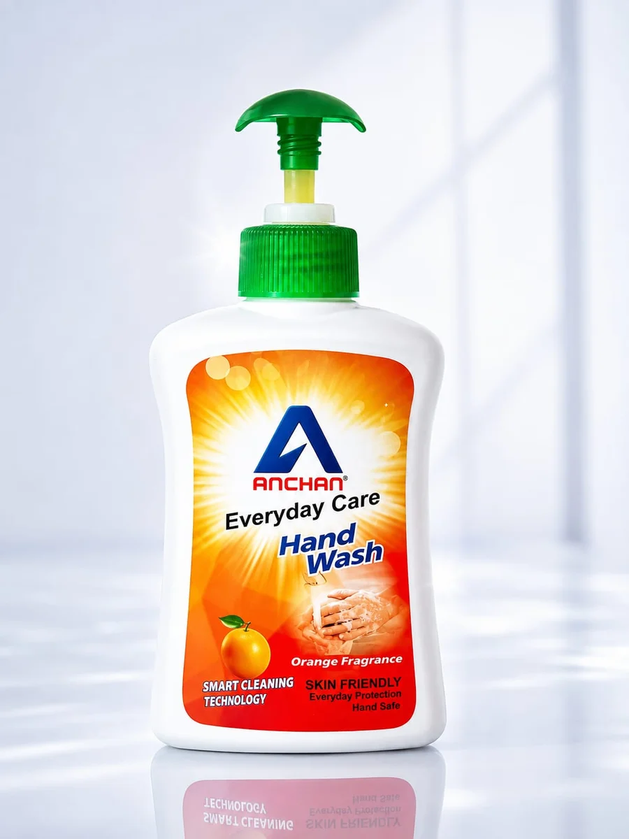 Anchan Orange Handwash – Refreshing Orange Fragrance Liquid Hand Wash
