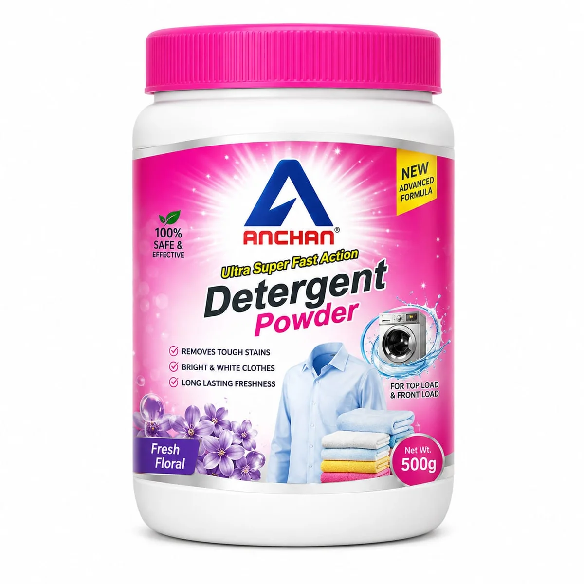 ANCHAN Detergent Powder – Powerful Cleaning & Fresh Fragrance