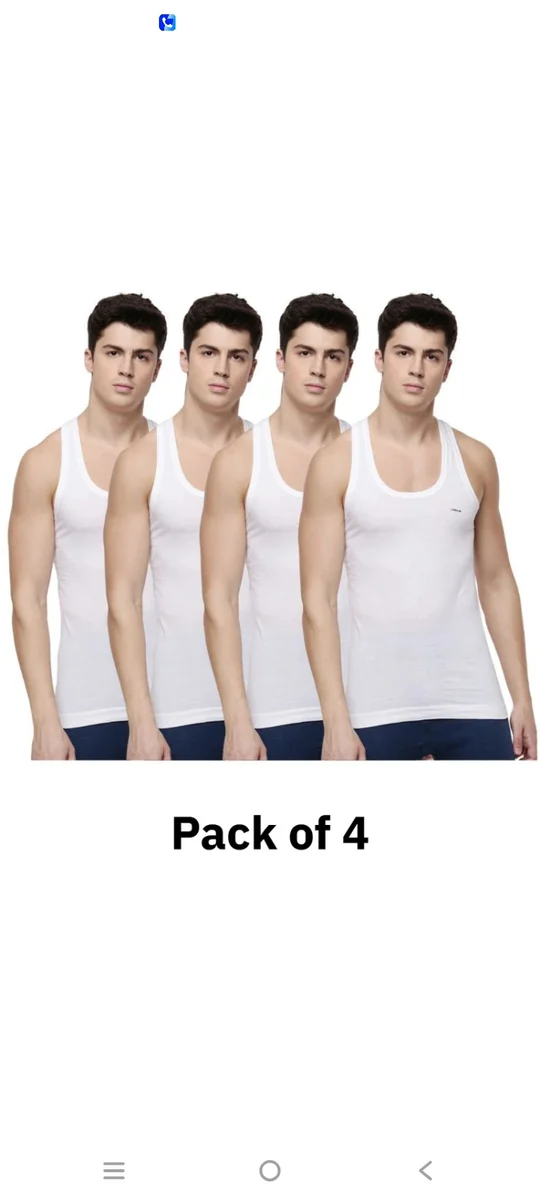 Dollar lehar Men Vest MRP 80 (4pc) combo 2