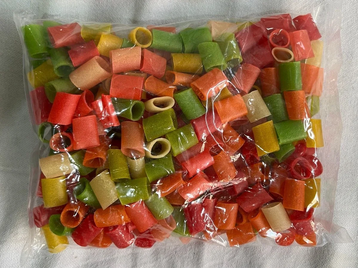 Colourful pipe fryums 200gm MRP 25