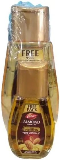 Dabur Almond Hair Oil 485 ml (Free Dabur Almond Hair Oil 95 ml) MRP 350