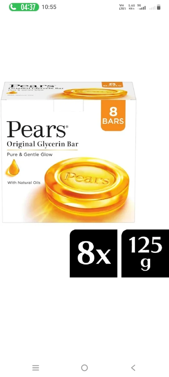 Pears soap (8*125gm) MRP 610