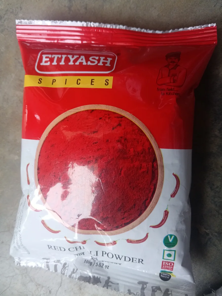 ETIYASH LALA MIRCH POWDER MRP 45 (10pc)