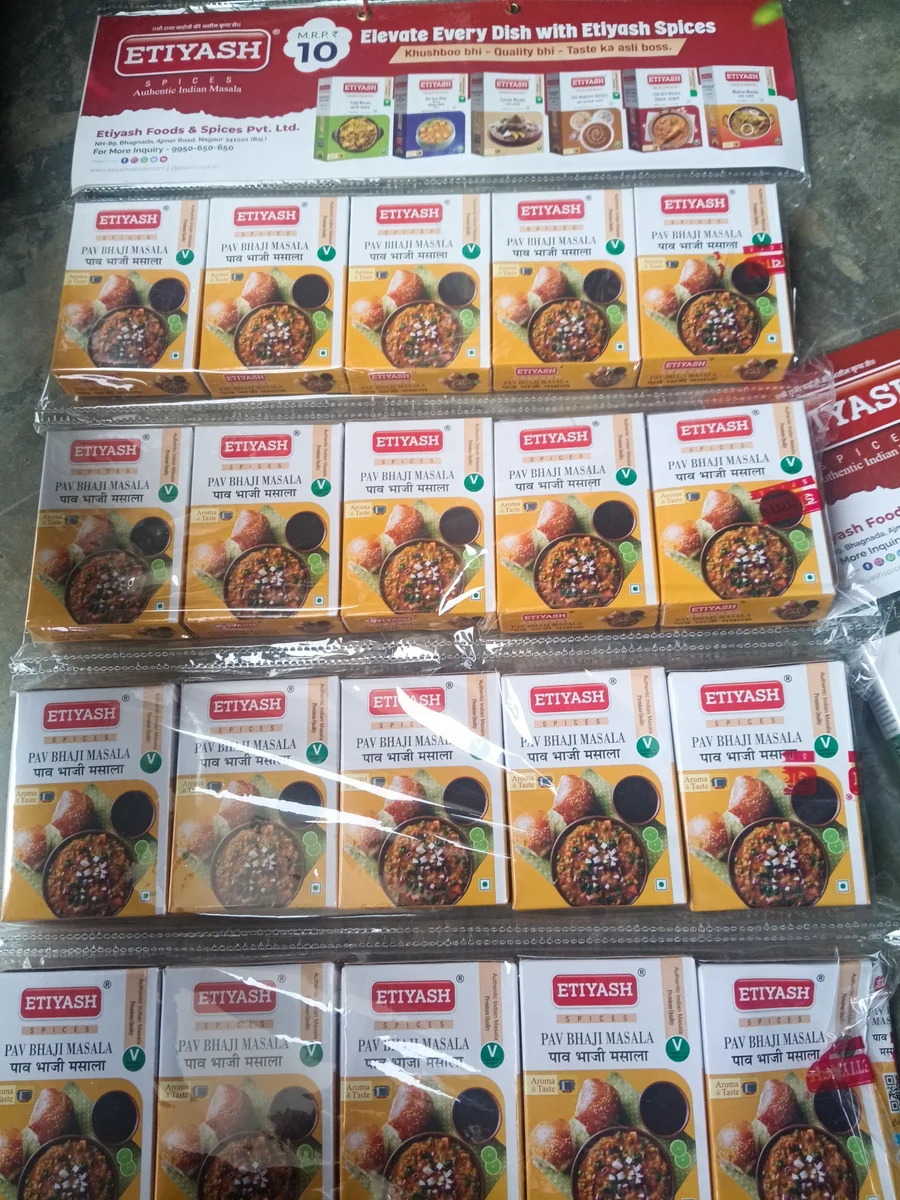 ETIYASH PAV BHAJI MASALA MRP 10 (20pc)