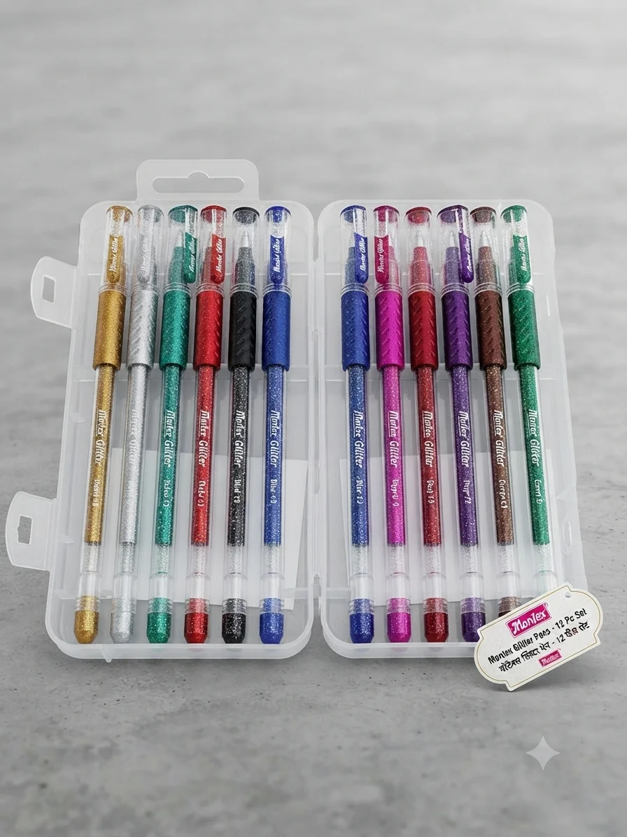 Montex glitter pen mrp 10 (12pc)